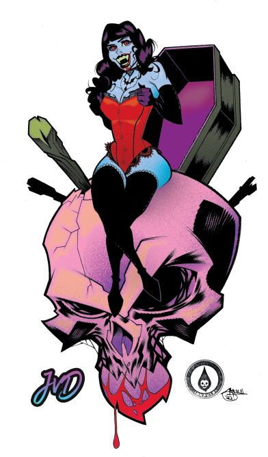 Bettie Page Vampire - Inkpulp - Illustration - Limited Edition